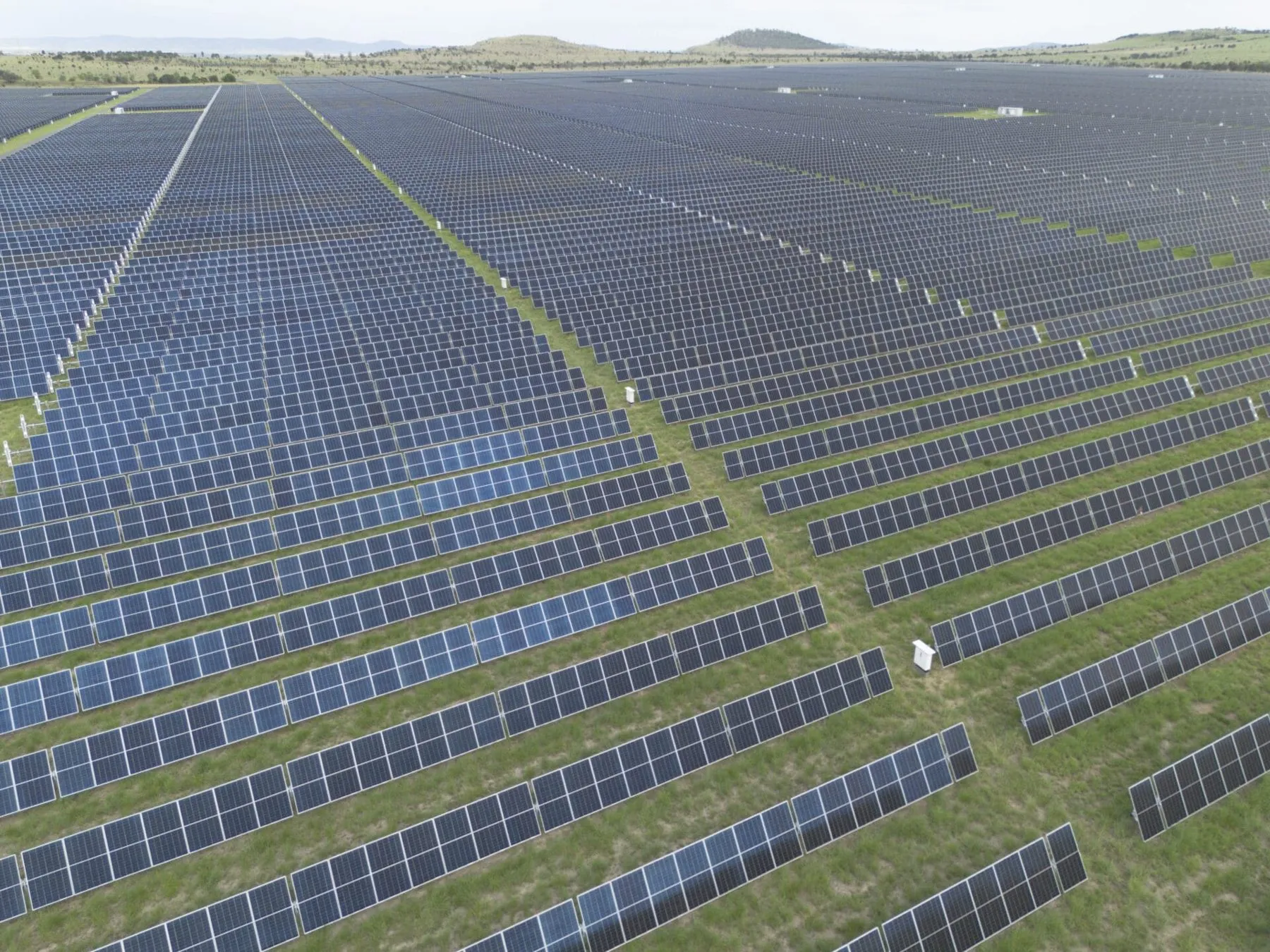 Moura Solar Farm aerial view